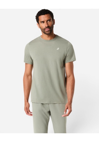 Asics Asıcs Spıral Embroıdery Tee Erkek Yeşil Kısa Kollu Tshirt 2031f458-301