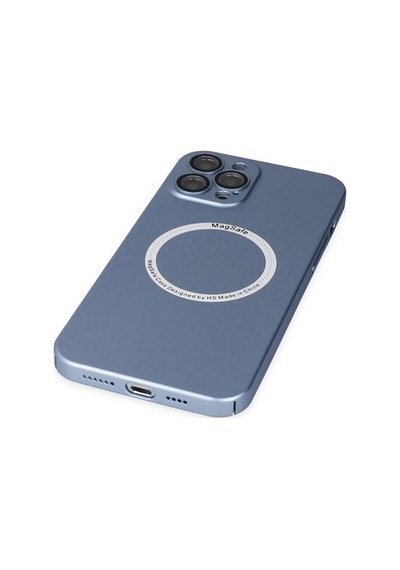 Apple İphone 12 Pro Kılıf Jack Magneticsafe Lens Silikon - Sierra Blue 0.2M-Çok Renkli