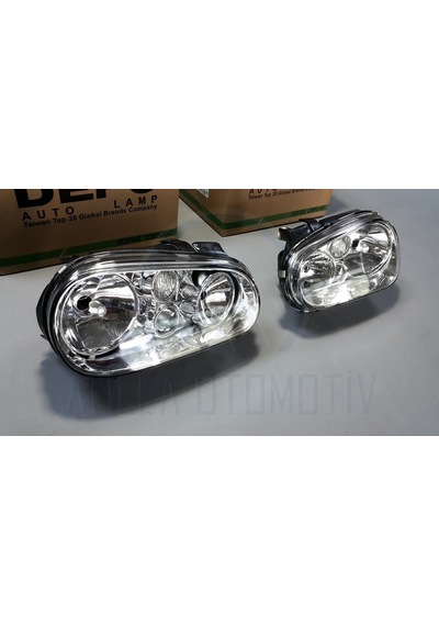 2 X Volkswagen Golf 4 1998-2004 Ön Far Sisli Sol-Sag Takim Depo 480317585