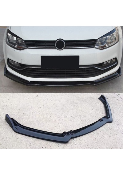 Volkswagen Polo 2009-2017 Uyumlu Yedek Parça Mk5 3 Parça Ön Lip