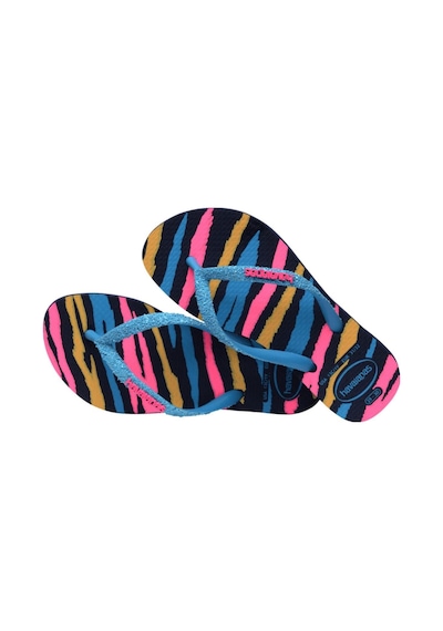 Kids Slim Glitter Trendy Navy Blue/turquoise Çocuk Terlik 4146976-1327-2159 Lacivert
