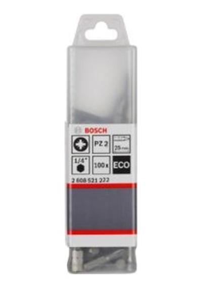 Bosch - Eco Pz2 Vidalama Ucu 25mm 100'lü 2608521222