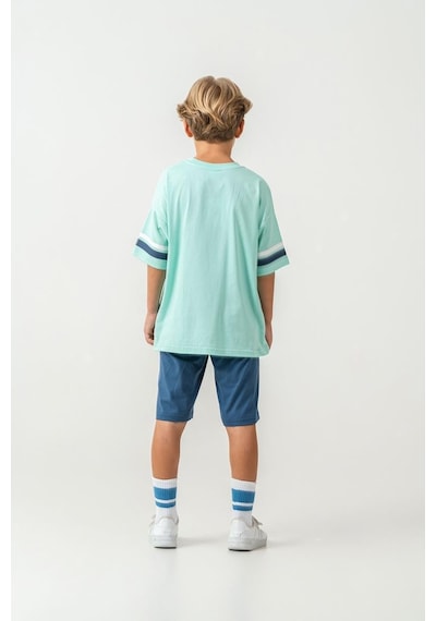 U.S. Polo Assn. Erkek Çocuk 2 Li Bermuda T-şhirt Takım Yeşil-2306 Yeşil