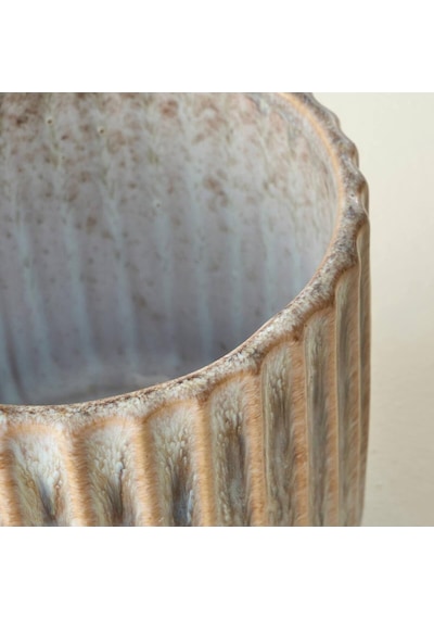 Tr Lavea Seramik Saksı Gri 13x13x12 Cm Diğer