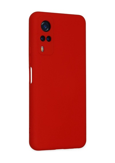 Uryport Vivo Y53s Kılıf Nano İçi Kadife Silikon - Kırmızı