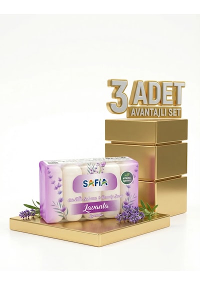 Safia Lavanta Güzellik Sabunu 3x275 Gr