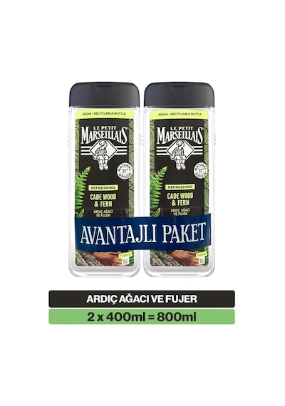 Le Petit Marseillais Ardıç Ağacı Ve Füjer Men Duş Jeli 400 Ml X2 Armut
