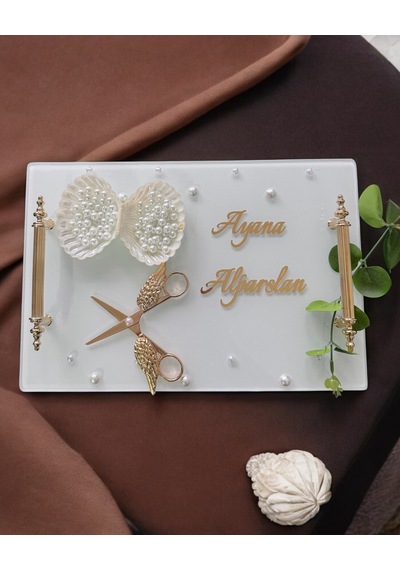 Bonding Gold Beyaz Söz Tepsisi Gümüş Gümüş