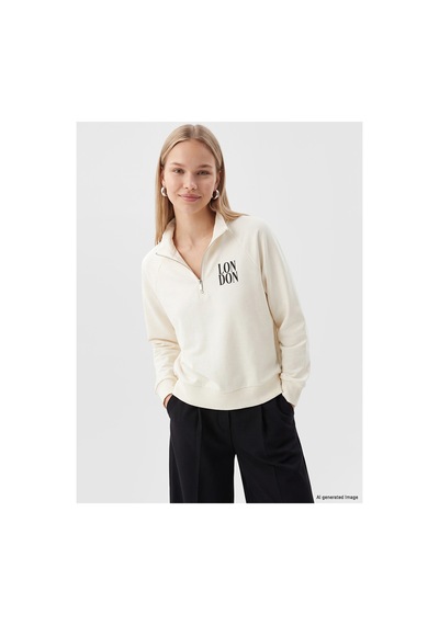 LC Waikiki Alıta Cıty Farkıyla Lcw Vision Ekru Dik Yaka Baskılı Kadın Sweatshirt Ekru - 929818402 Ekru LC Waikiki Alıta Cıty Farkıyla Lcw Vision Ekru Dik Yaka Baskılı Kadın Sweatshirt Ekru - 929818402 Ekru