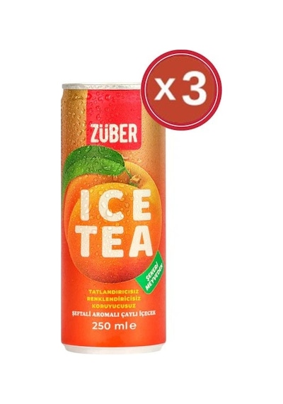 Zuber Ice Tea Şeftali 250 Ml X 3 Adet
