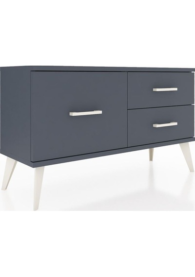 Arges Şifonyer 3 Çekmeceli 88x30x48 Antrasit-antrasit Antrasit Arges Şifonyer 3 Çekmeceli 88x30x48 Antrasit-antrasit Antrasit