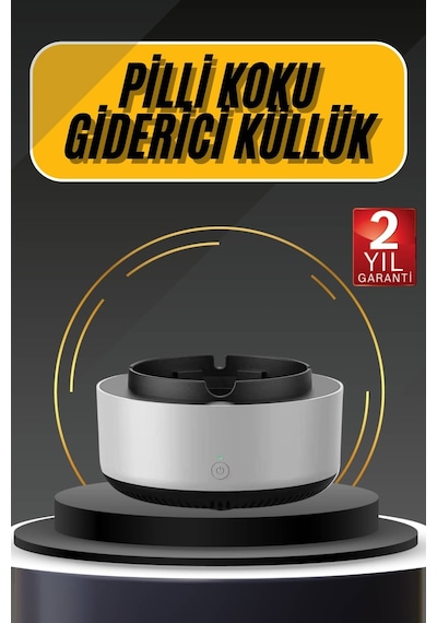 Kül - 204 - Tablası Hava Temizleyici Araç Akıllı Küllük - Csmo-tex - Duman Temizleyici