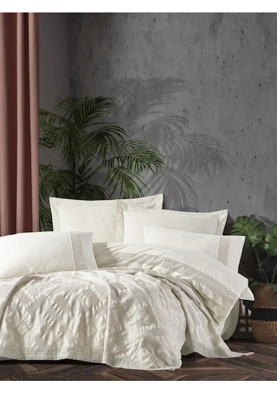 Şaheser Home Collection Çeyiz Seti Freya Krem Çok Renkli