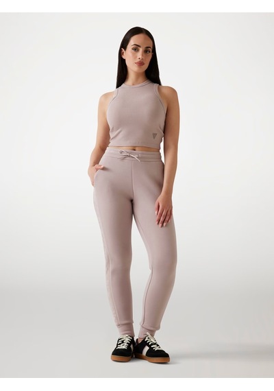 Guess Edie Ribana Örgülü Kadın Crop Atlet V3gp19k8rt2 Kahve