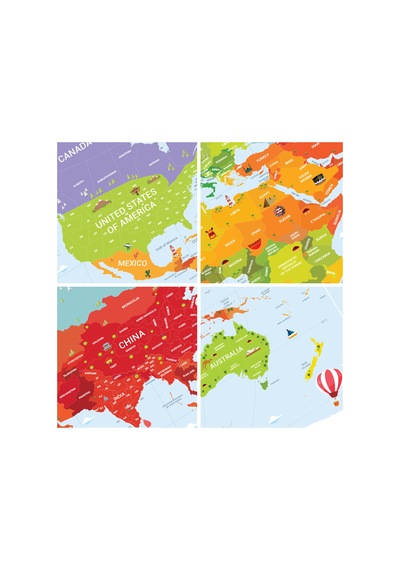 Scratch Map Kids Eyaletli Kazınabilir Çocuk Dünya Haritası En Büyük Boy 70 100 Türkiye De Tek - 808559665