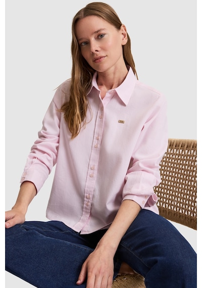 U.s. Polo Assn. Kadın Açık Pembe Gömlek Desenli 50324617-vr078 Acık Pembe