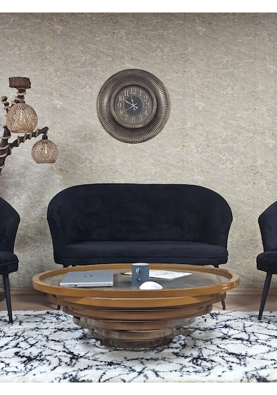 Zafir Teddy Takım Siyah Boyalı Sivriltme Ayak Çay Seti Koltuk - Berjer , Balkon, Salon, Ofis Siyah Zafir Teddy Takım Siyah Boyalı Sivriltme Ayak Çay Seti Koltuk - Berjer , Balkon, Salon, Ofis Siyah