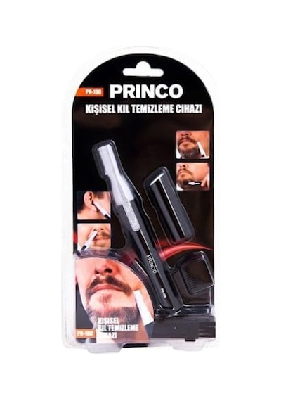 Ezgi Elektronik Princo Pr-100 Kulak Burun Ense Yanak Kaş Kıl Temizleme Kesme Kısaltma Cihazı Düzeltme Makinesi + Pi