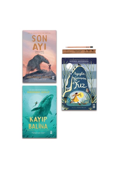 Genç Timaş Son Ayı - Kayıp Balina - Ayıyla Konuşan Kız Set 3 Kitap