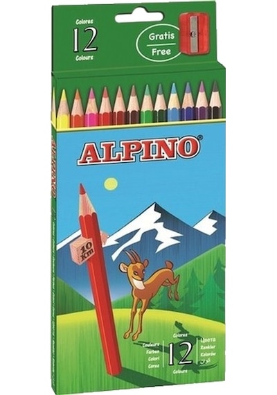 Alpino Kuru Boya Tam Boy 12 Li Al010654 Çok Renkli