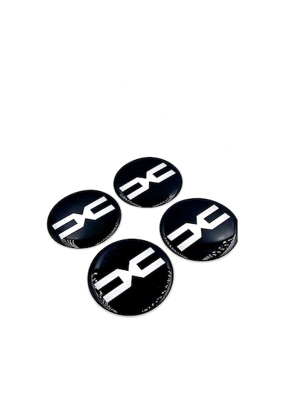 Yeni Nesil Tasarım Damla Sticker Siyah Dacia Jant Göbeği 5.5cm Uyumlu