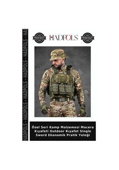 Hadpols Özel Seri Kamp Malzemesi Macera Kıyafeti Outdoor Kıyafet Single Sword Ekonomik Pratik Yeleği Kamuflaj