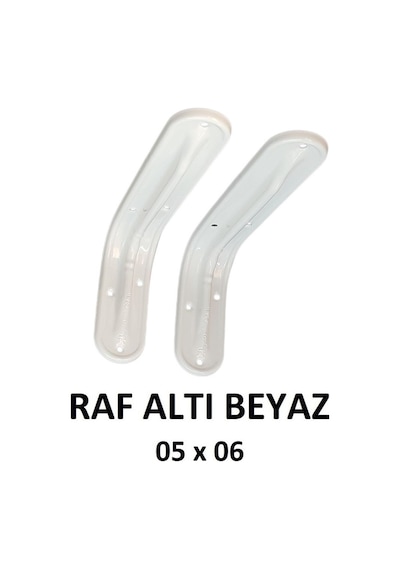 Metal Boyalı Lüx Beyaz Raf Altı 5x6 - (2 Adet)