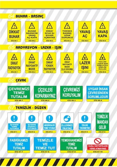 Pvc 0,50 Mm Fabrikamızı Temiz Tutalım İkaz Levhası - 2 Adet