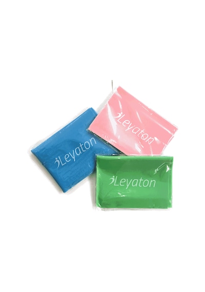 Leyaton 3lü Pilates Lastiği Pilates Bandı Pilates Bandı 120x15cm