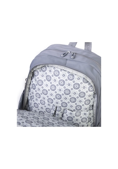 Nas Bag Unisex Büyük Boy Hafif Çok Gözlü Sırt Çantası Gri Gri