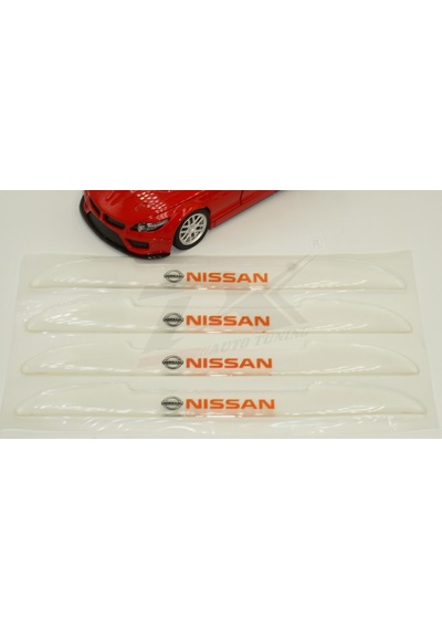 Nissan Logo Kapı Kenarı Koruma Şeffaf Kauçuk 3M Band New Style