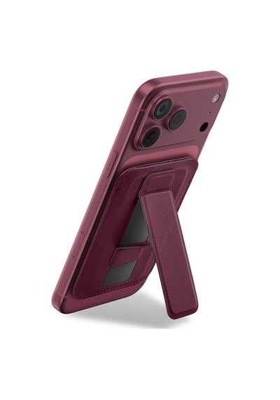 Zore Paris Avec Serisi Standlı Pu Magnetik Kartlık Bordo