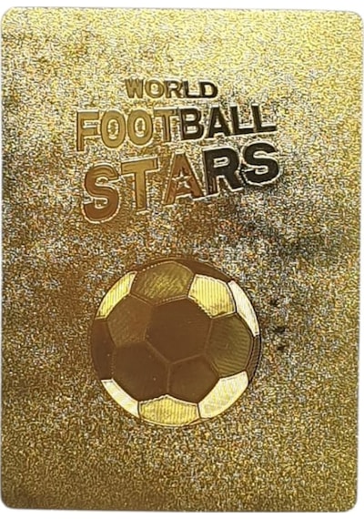 Futbolcu Kartları - Plastik Gold Kart - World Player - Zqj55