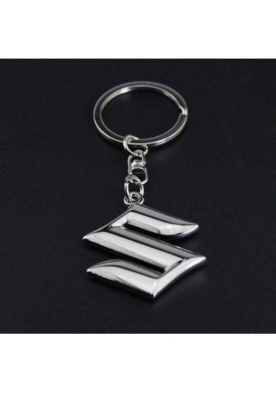 Suzuki Uyumlu Anahtarlık 3D Metal Araba Anahtarlığı - Krom Kaplamalı