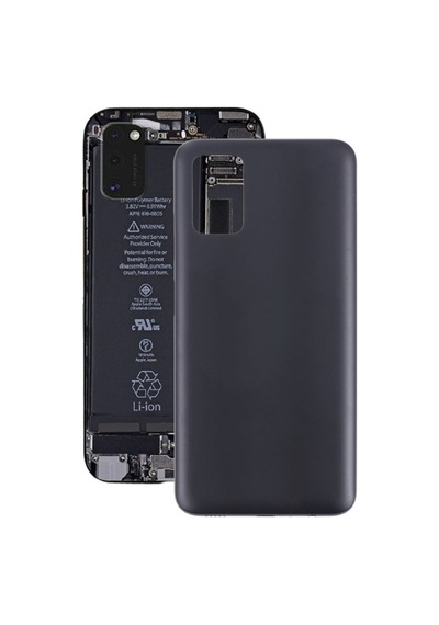 Samsung Galaxy Uyumlu A03s Arka Pil Batarya Kapağ Sm-a037f - Siyah