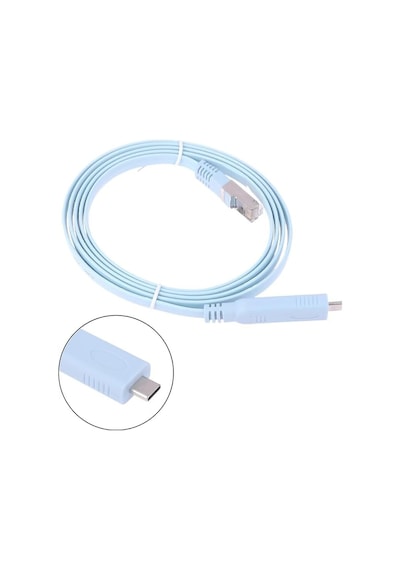 1.8 Metre Type-c To Console Kablo Usb-c Rs232 Seri Port Konsol Kablosu Router Switch Modem Konfigürasyon Kablosu