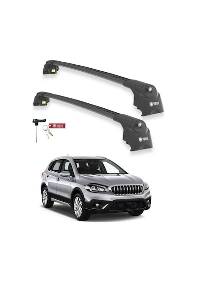 Turtle Suzuki Sx4 S-cross 2014-2021 Ara Atkı Air2 Siyah
