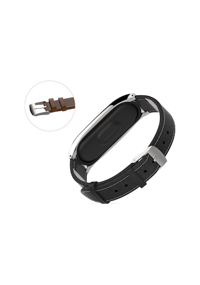 Mijobs Xiaomi Mi Band 5-4 Pu Deri Kayış Kordon (120113987)
