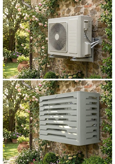 Klima Motoru/dış Ünite Gizleme/koruma Kafesi Xl 120x62x150 H Stage Gri