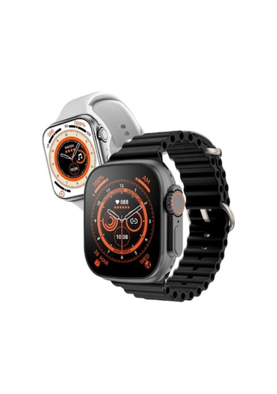 Watch 8 Ultra Saat Cellular 49mm Titanyum Kasa Çift Kordon 2.05 Inc Hd Ekran Nfc Ios Android Uyumlu Siyah - 307000246