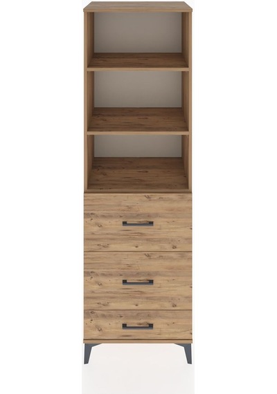 Hyperion Dolap 3 Raflı 3 Çekmeceli 60x44x195 Çam-çam Çam