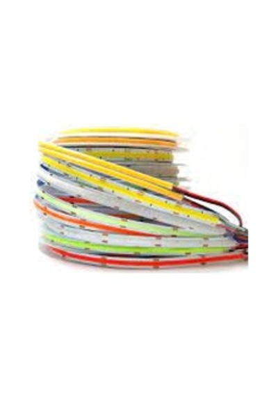 12 Volt Cob Led Şerit Metrede 320 Led 5mt Ip 20 Beyaz