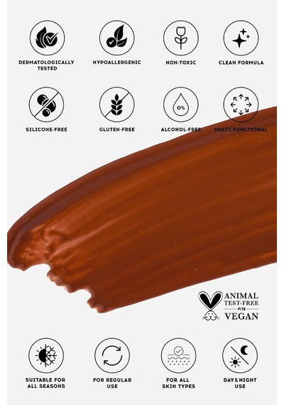 Allık Ruj Göz Farı Glow Tint Warm Terracotta, Nemlendirici Makyaj, 511 Kahverengi, Hyaluronik Asit Peptit