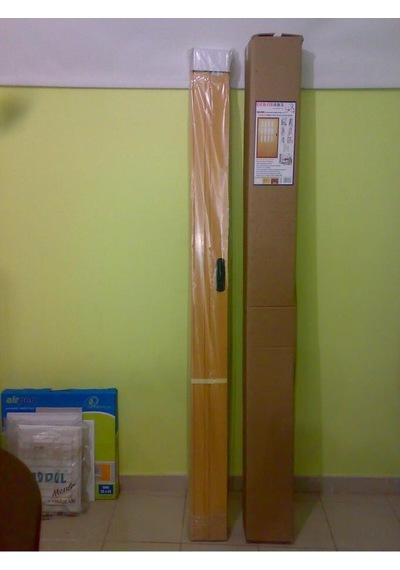 3 Sıra Camlı Akordeon Kapı, Meşe Ahşap Desenli, 87x215 Cm