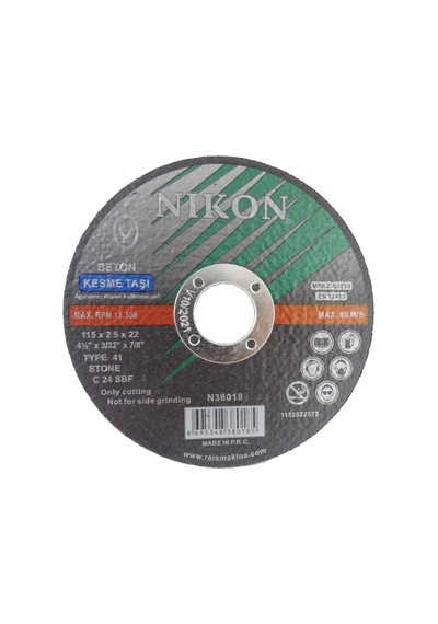 Nikon N38018 Kesme Diski 115x2.5 MM Beton