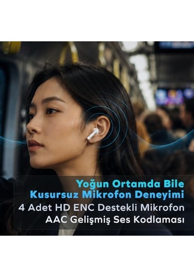Kulaklık Bh1118-25db Aktif Gürültü Engelleme 24 Saat Oynatma Süresi Ipx5 Suya Dayanıklı 4 Mikrofon Enc-anc Çok M Genel