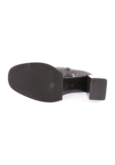 Dgn 1555 Yuvarlak Burun Topuklu Kadin Bot 1555-2174-R3199 Lacivert