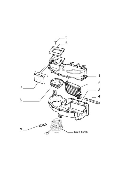 Fiat Tempra Tipo Kalorifer Alt Kutu Kabin 7586720
