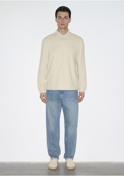 Mavi - Polo Yaka Bej Sweatshirt 0s10576-70325 Bej