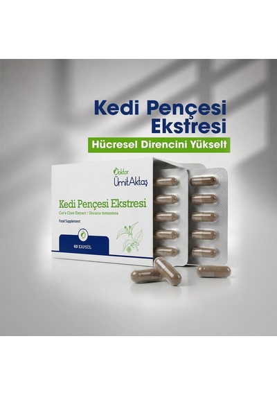 Dr. Ümit Aktaş Dr. Ümit Aktaş Kedi Pençesi Ekstresi 60 Kapsül